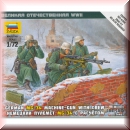 Zvezda 6210: German MG-34 machine-gun with crew 1941 - 1945 (winter)
